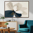 Minimal Flower Wall Art Canvas Print – Framed Beige Bloom by MyGreatCanvas | Canvas Wall Art Prints | Photo Prints & Wall Decor