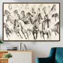 Abstract Horse Wall Art Canvas Print – Framed Horse Sketch by MyGreatCanvas | Canvas Wall Art Prints | Photo Prints & Wall Decor