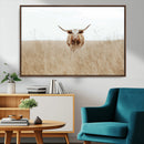 Texas Longhorn Wall Art Canvas Print – Framed Lone Cattle by MyGreatCanvas | Canvas Wall Art Prints | Photo Prints & Wall Decor