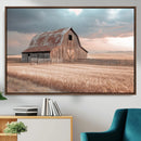 Rustic Barn Wall Art Canvas Print – Framed Wheat Field Scene by MyGreatCanvas | Canvas Wall Art Prints | Photo Prints & Wall Decor