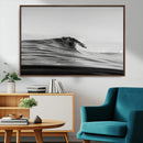 Black Wave Wall Art Canvas Print – Framed Abstract Surf by MyGreatCanvas | Canvas Wall Art Prints | Photo Prints & Wall Decor