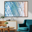 Aerial Ocean View Wall Art Canvas Print – Framed Soft Blue by MyGreatCanvas | Canvas Wall Art Prints | Photo Prints & Wall Decor