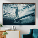 Underwater Surf Wall Art – Framed Ocean Wave Canvas Artwork, by MyGreatCanvas | Canvas Wall Art Prints | Photo Prints & Wall Decor