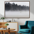 Surfer Fog Wall Art Canvas Print – Framed Foggy Beach Scene by MyGreatCanvas | Canvas Wall Art Prints | Photo Prints & Wall Decor