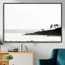Surfer Cliffs Wall Art Canvas Print – Framed Black White by MyGreatCanvas | Canvas Wall Art Prints | Photo Prints & Wall Decor