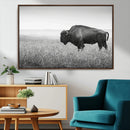 Bison Wall Art Canvas Print – Framed Rustic Wildlife Scene by MyGreatCanvas | Canvas Wall Art Prints | Photo Prints & Wall Decor