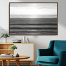 Monochrome Ocean Wall Art Canvas Print – Framed Moody Ocean by MyGreatCanvas | Canvas Wall Art Prints | Photo Prints & Wall Decor