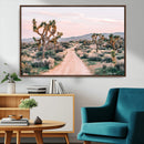 Joshua Tree Wall Art Canvas Print – Framed Desert Road Scene by MyGreatCanvas | Canvas Wall Art Prints | Photo Prints & Wall Decor