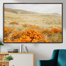 Golden Wildflowers Wall Art Canvas Print – Framed Hills by MyGreatCanvas | Canvas Wall Art Prints | Photo Prints & Wall Decor