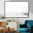 Monochrome Swimming Wall Art Canvas Print – Framed Ocean by MyGreatCanvas | Canvas Wall Art Prints | Photo Prints & Wall Decor