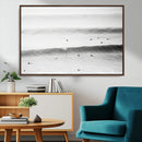 Black White Ocean Wall Art Canvas Print – Framed Coastal by MyGreatCanvas | Canvas Wall Art Prints | Photo Prints & Wall Decor