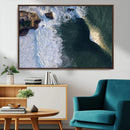 Ocean Wave Wall Art – Aerial Coastal View Canvas Artwork, by MyGreatCanvas | Canvas Wall Art Prints | Photo Prints & Wall Decor