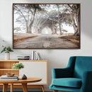 Cypress Tunnel Wall Art – Framed Misty Road Canvas Artwork, by MyGreatCanvas | Canvas Wall Art Prints | Photo Prints & Wall Decor