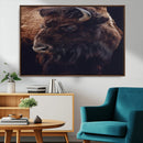 Bison Wall Art Canvas Print – Framed Western Decor Art by MyGreatCanvas | Canvas Wall Art Prints | Photo Prints & Wall Decor