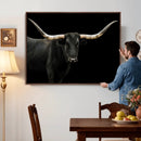 Longhorn Cattle Wall Art Canvas Print – Framed Texas Ranch by MyGreatCanvas | Canvas Wall Art Prints | Photo Prints & Wall Decor