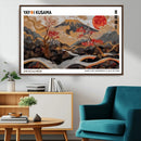 Mount Fuji Wall Art Canvas Print – Framed Abstract Mount