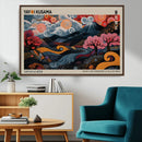Modern Japanese Wall Art Canvas Print – Framed Contemporary