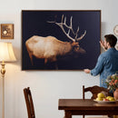 Rustic Elk Wall Art Canvas Print – Framed Moody Wildlife Art by MyGreatCanvas | Canvas Wall Art Prints | Photo Prints & Wall Decor