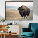 Bison Wall Art Canvas Print – Framed Buffalo American Bison