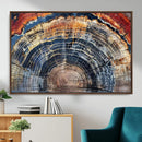 Tree Rings Wall Art Canvas Print – Framed Wood Art Picture by MyGreatCanvas | Canvas Wall Art Prints | Photo Prints & Wall Decor