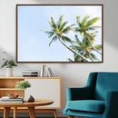 Palm Trees Wall Art Canvas Print – Framed Tropical Coastal