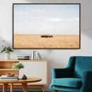 Bison Grassland Wall Art – Framed Minimal Nature Canvas by MyGreatCanvas | Canvas Wall Art Prints | Photo Prints & Wall Decor