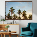 Palms Wall Art Canvas Print – Framed Tropical Coastal Nature
