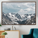 Snowy Peaks Wall Art Canvas Print – Alpine Wilderness