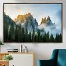Wilderness Wall Art Canvas Print – Misty Forest Nature