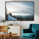 Snowy Mountains Wall Art Canvas Print – Framed Alpine by MyGreatCanvas | Canvas Wall Art Prints | Photo Prints & Wall Decor