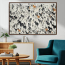 Wild Horse Stampede Wall Art Canvas Print – Monochrome by MyGreatCanvas | Canvas Wall Art Prints | Photo Prints & Wall Decor