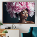 Black Beauty Petal Crown Wall Art Canvas Print – Floral by MyGreatCanvas | Canvas Wall Art Prints | Photo Prints & Wall Decor