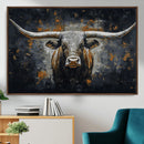 Rustic Longhorn Bull Wall Art Canvas Print – Vintage Western by MyGreatCanvas | Canvas Wall Art Prints | Photo Prints & Wall Decor