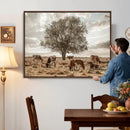 Texas Longhorn Cattle Wall Art, Rustic Western Ranch Canvas by MyGreatCanvas | Canvas Wall Art Prints | Photo Prints & Wall Decor