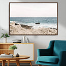 Coastal Ocean View Wall Art Canvas Print – Serene Rocky by MyGreatCanvas | Canvas Wall Art Prints | Photo Prints & Wall Decor