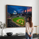 Target Field Wall Art Canvas Print – Baseball Stadium Scene,