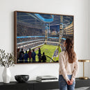 Chicago Dome Stadium Wall Art Canvas Print – Framed Modern