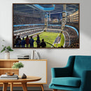 Chicago Dome Stadium Wall Art Canvas Print – Framed Modern
