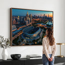 Chicago Bears Soldiers Field Wall Art Canvas Print – Framed