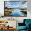 Marshland Wall Art Canvas Print – Serene Water Reflection by MyGreatCanvas | Canvas Wall Art Prints | Photo Prints & Wall Decor