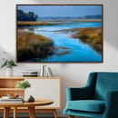 Tranquil Marshland Wall Art Canvas Print – Blue Water by MyGreatCanvas | Canvas Wall Art Prints | Photo Prints & Wall Decor