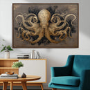 Octopus Wall Art Canvas Print – Black Gold Detailed by MyGreatCanvas | Canvas Wall Art Prints | Photo Prints & Wall Decor