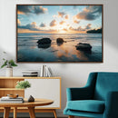 Rocky Ocean Sunset Wall Art Print – Seaside Canvas Dramatic by MyGreatCanvas | Canvas Wall Art Prints | Photo Prints & Wall Decor
