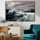 Stormy Ocean Waves Canvas Wall Art – Framed Turbulent Sea by MyGreatCanvas | Canvas Wall Art Prints | Photo Prints & Wall Decor
