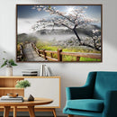 Sakura Cherry Blossom Pathway Canvas Wall Art – Tranquil