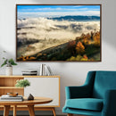 Misty Autumn Hills Wall Art Canvas Print, Foggy Forest by MyGreatCanvas | Canvas Wall Art Prints | Photo Prints & Wall Decor