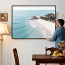 Aerial Beach Wall Art Canvas Print, Coastal Ocean Waves and by MyGreatCanvas | Canvas Wall Art Prints | Photo Prints & Wall Decor