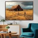 Golden Sunset Barn Wall Art Canvas Print, Rustic Autumn Farm by MyGreatCanvas | Canvas Wall Art Prints | Photo Prints & Wall Decor