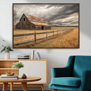 Rustic Farm Barn Wall Art Canvas Print, Stormy Sky Country by MyGreatCanvas | Canvas Wall Art Prints | Photo Prints & Wall Decor
