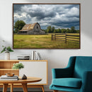 Rustic Stormy Barn Wall Art Canvas Print, Moody Country Farm by MyGreatCanvas | Canvas Wall Art Prints | Photo Prints & Wall Decor